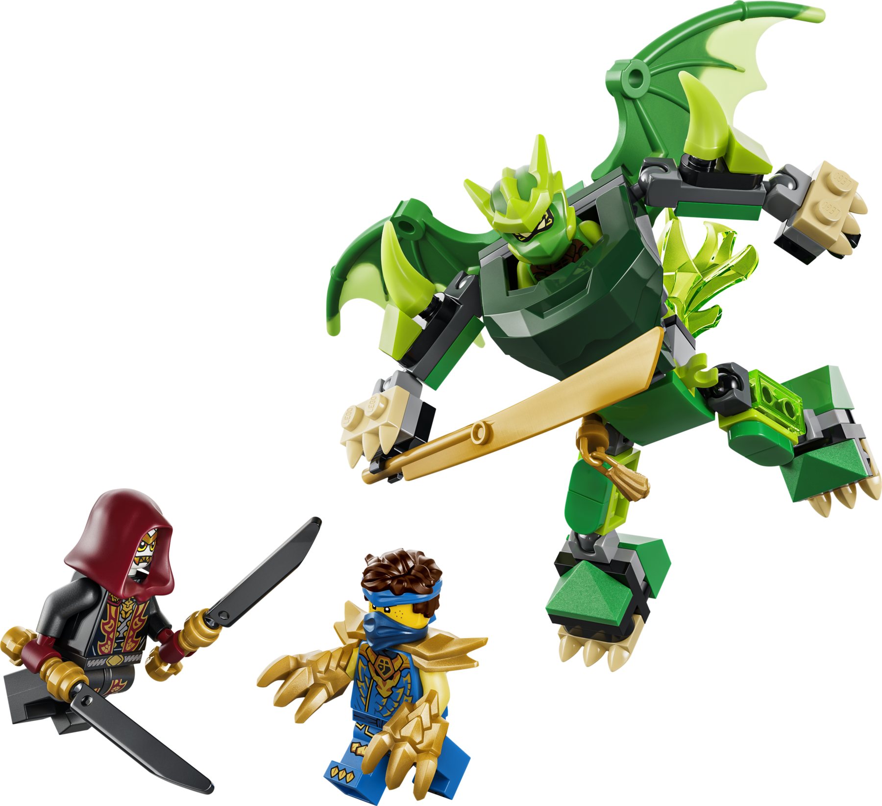 Official LEGO image of Lloyd's Dragon Mech Battle Pack