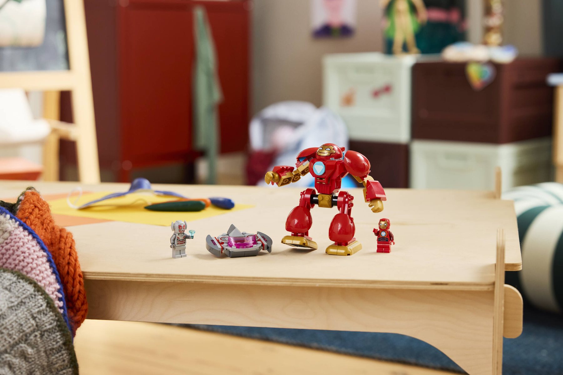 Official LEGO image of Ultron vs. Iron Man