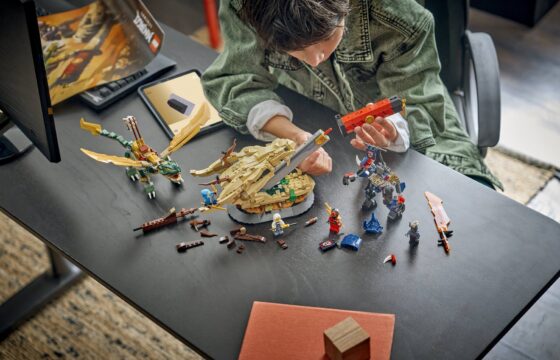 Official LEGO image of Battle at the Dragon's Blade