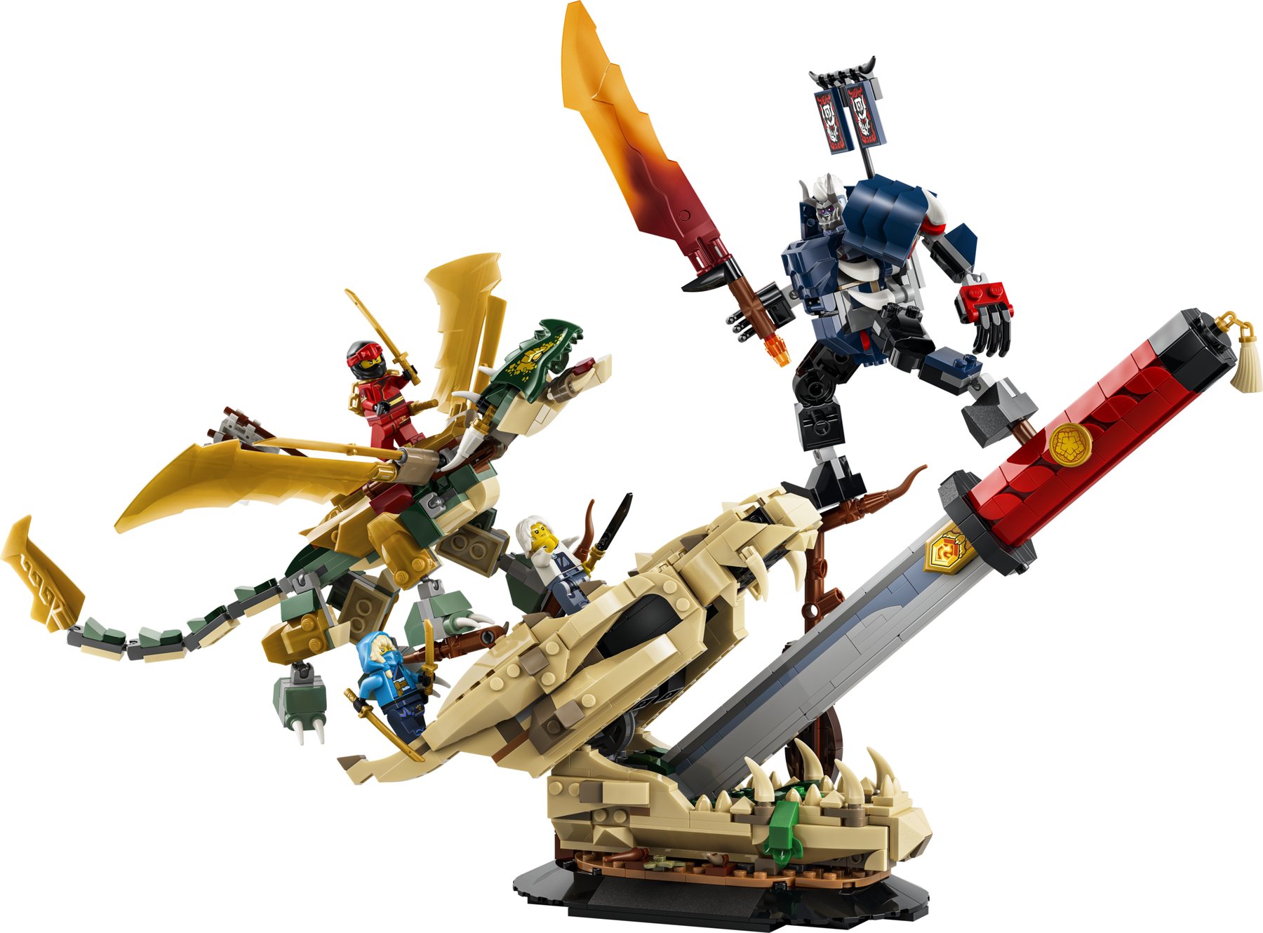 Official LEGO image of Battle at the Dragon's Blade