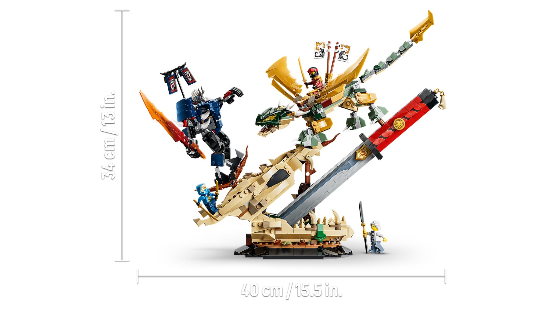 Official LEGO image of Battle at the Dragon's Blade
