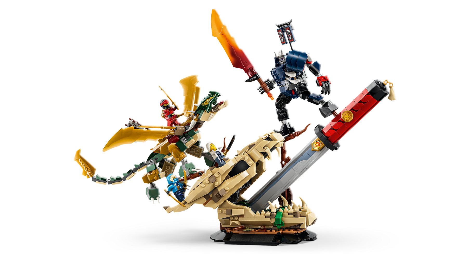 Official LEGO image of Battle at the Dragon's Blade