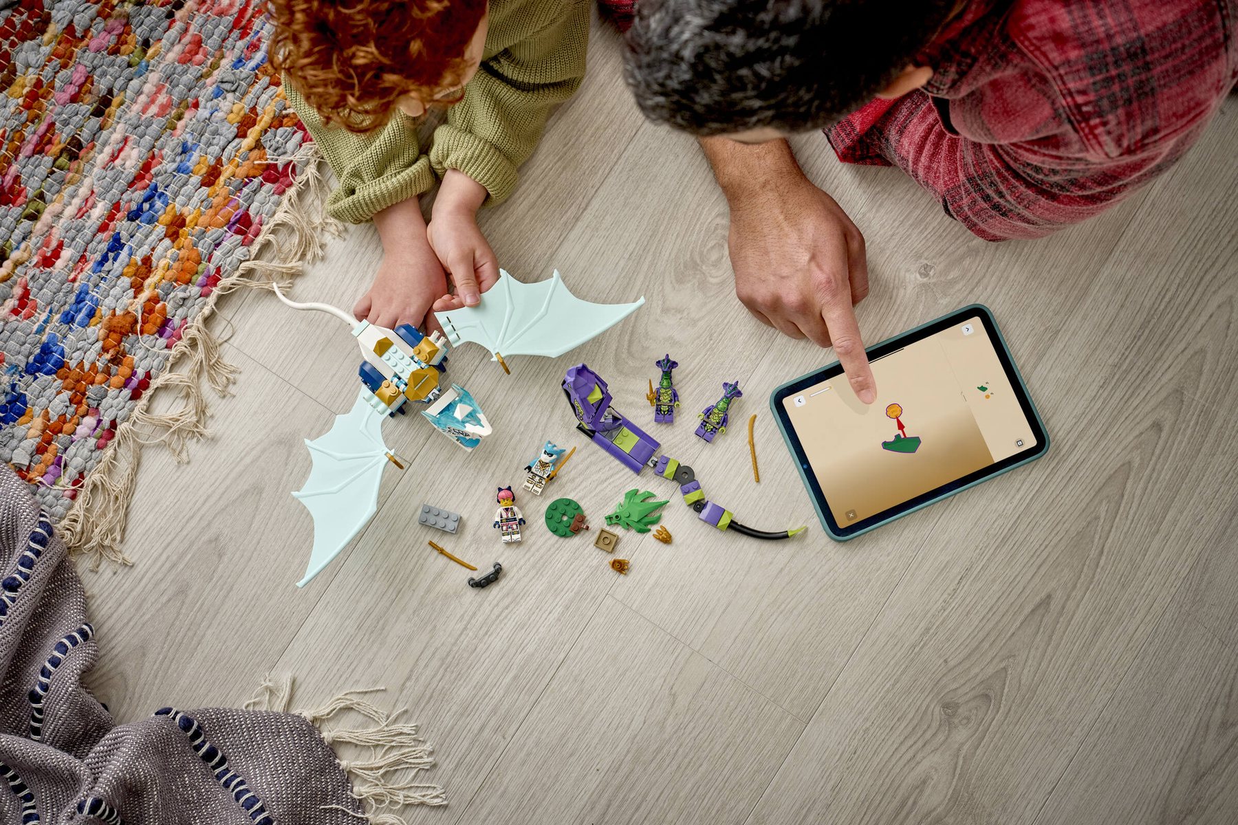 Official LEGO image of Zane's Ice Dragon Battle
