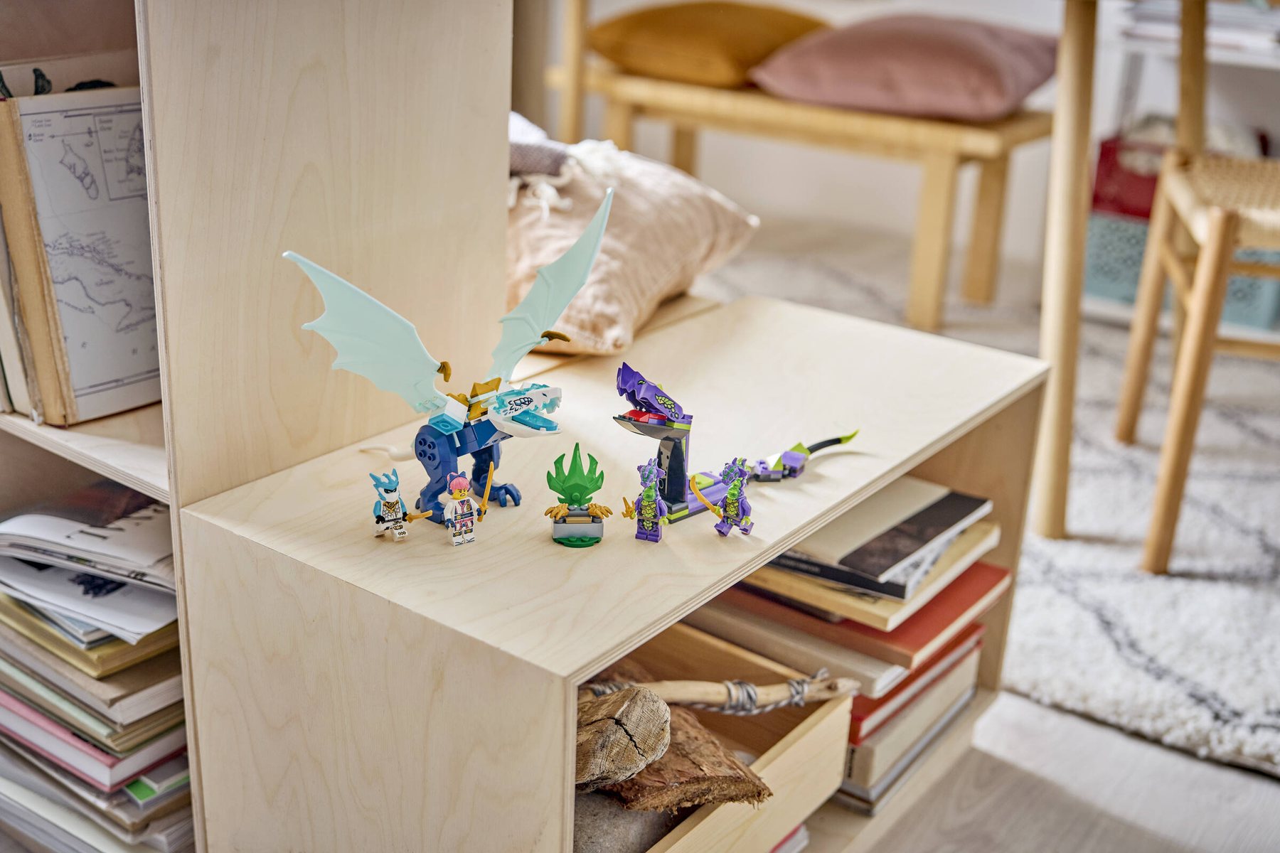 Official LEGO image of Zane's Ice Dragon Battle