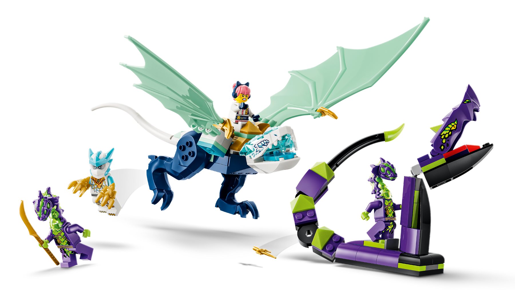 Official LEGO image of Zane's Ice Dragon Battle