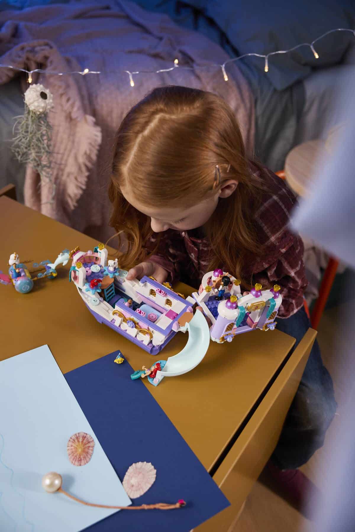 Official LEGO image of Ariel's Royal Wedding Boat