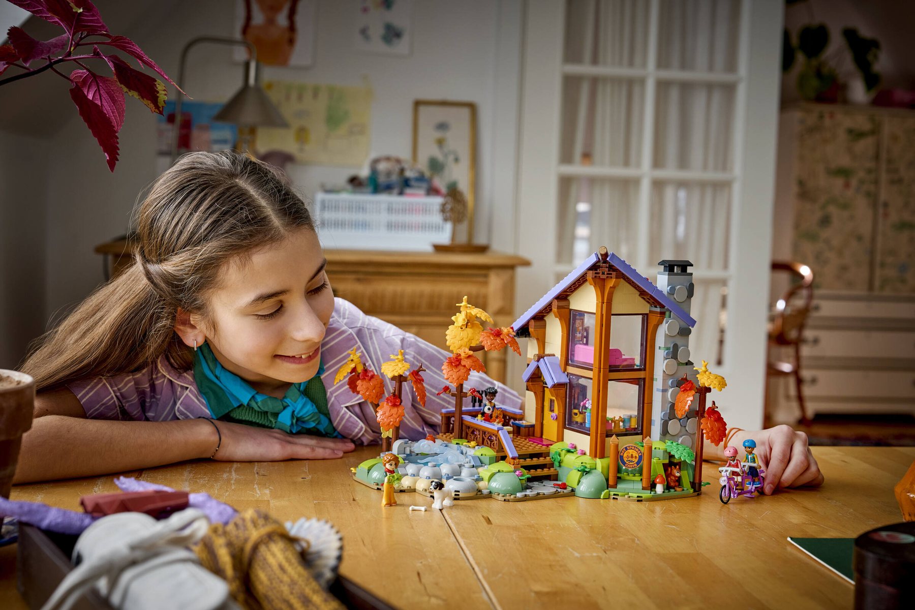 Official LEGO image of Cozy Fall Forest Cabin