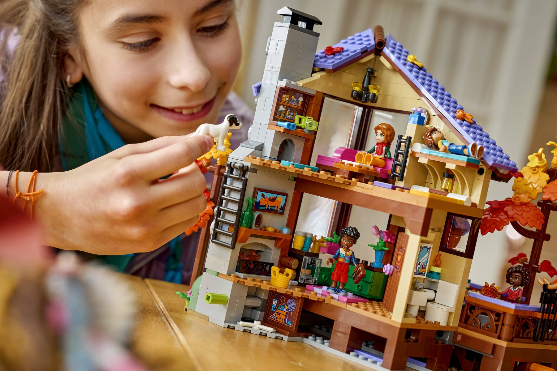 Official LEGO image of Cozy Fall Forest Cabin