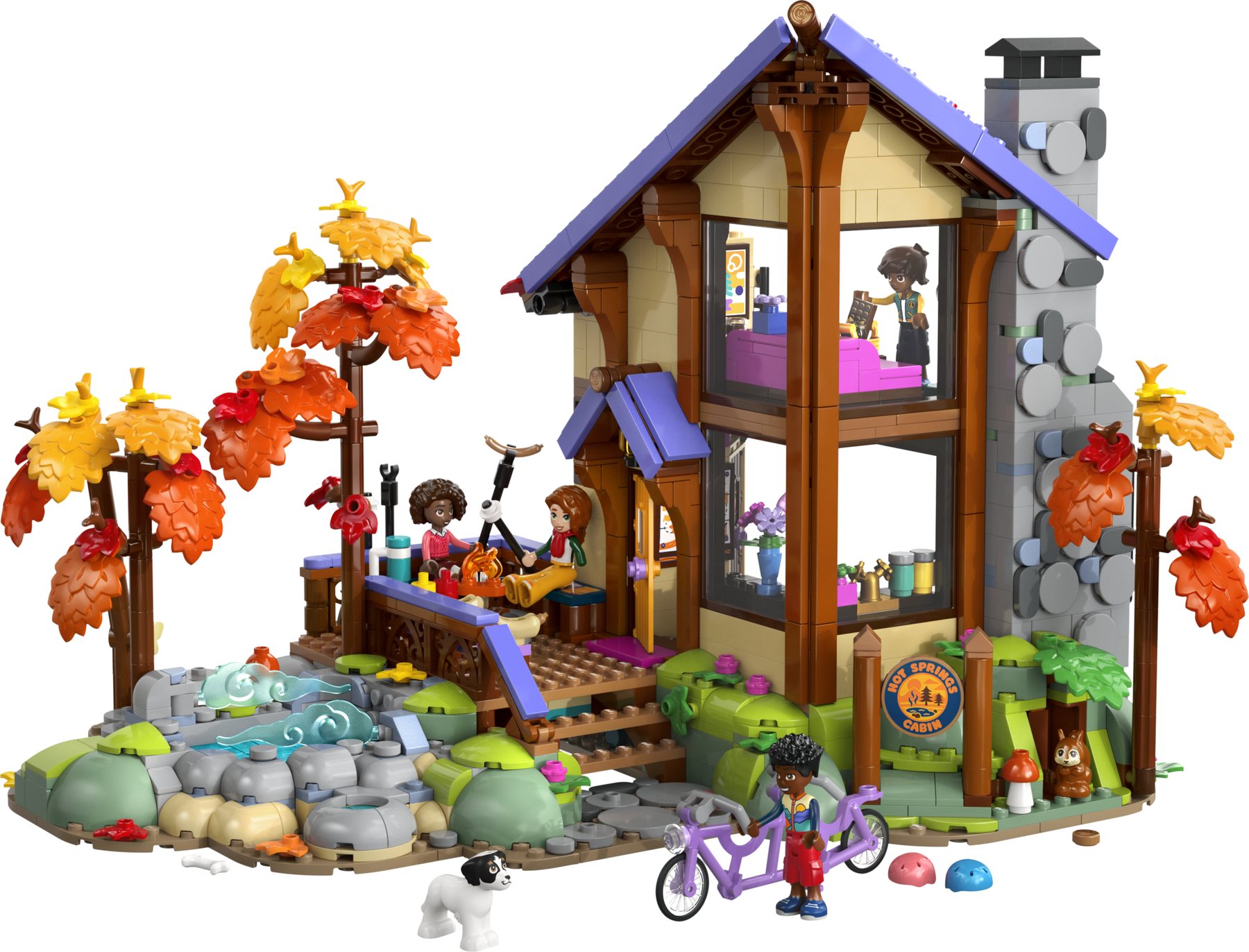 Official LEGO image of Cozy Fall Forest Cabin