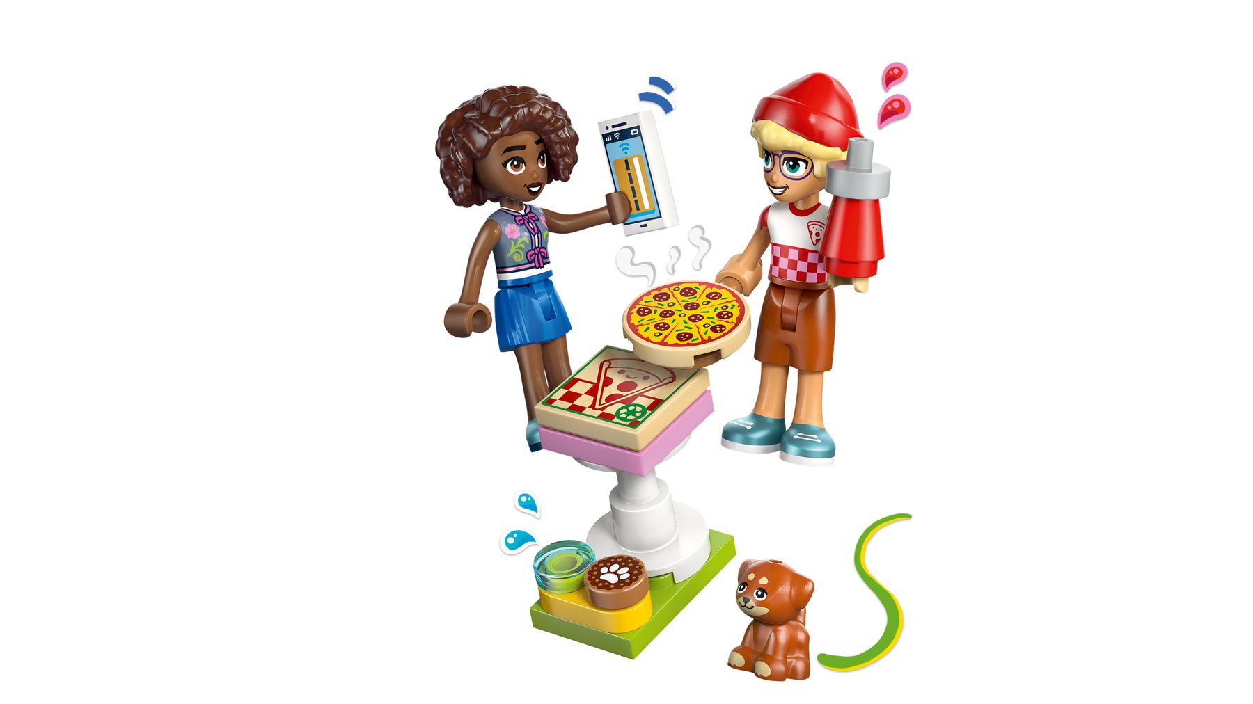 Official LEGO image of Pizza Truck