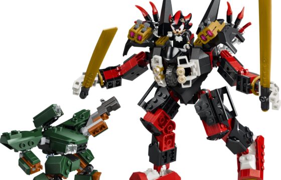 Official LEGO image of Shadow's Mech vs. G.U.N. Trooper