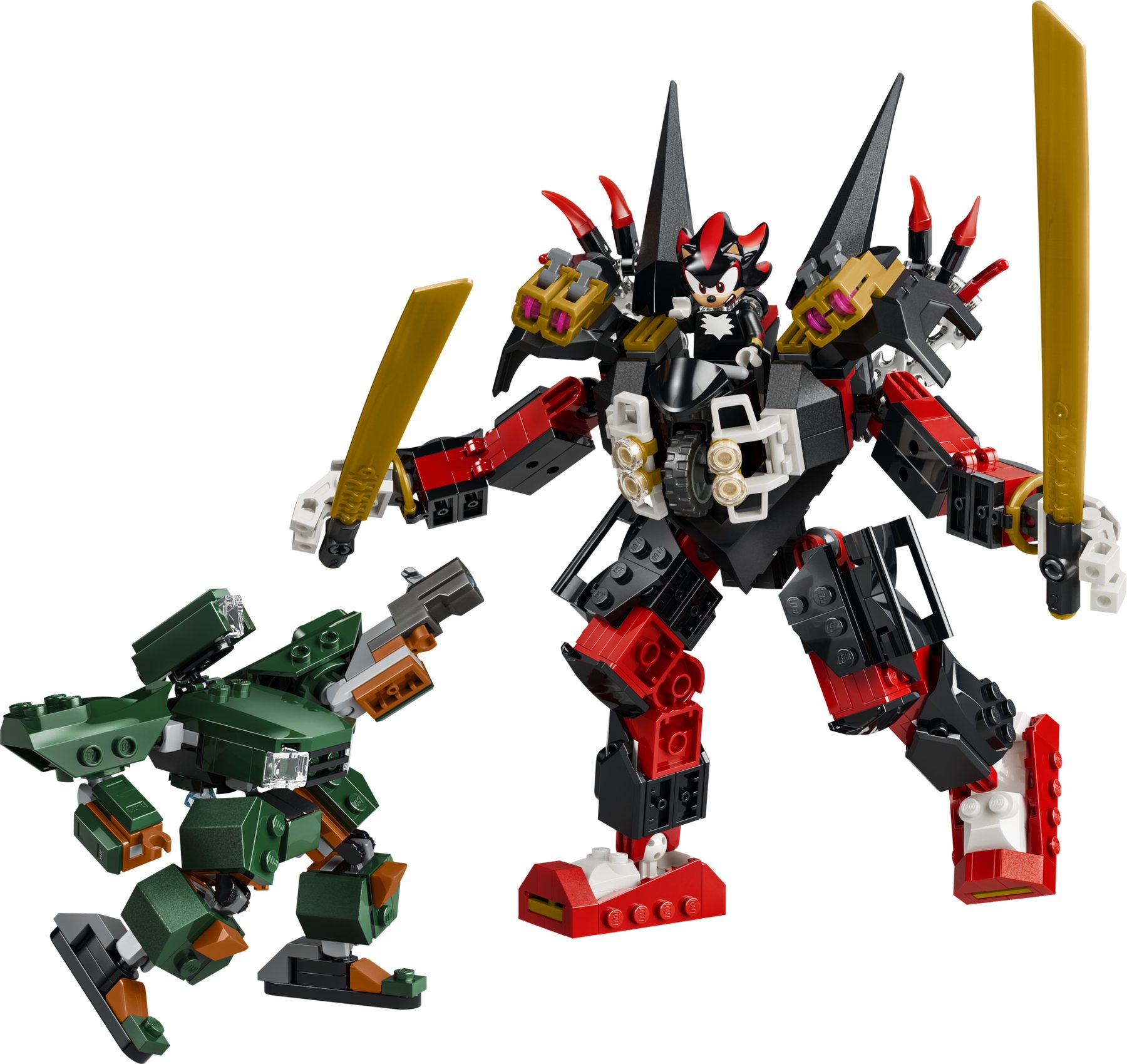 Official LEGO image of Shadow's Mech vs. G.U.N. Trooper
