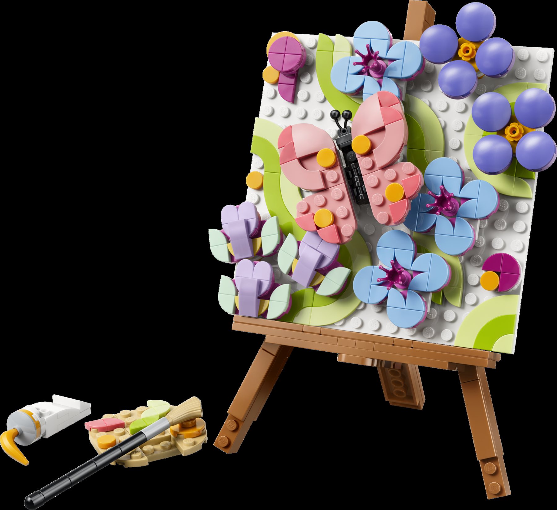 Official LEGO image of Floral Art Decor Painting (31390)