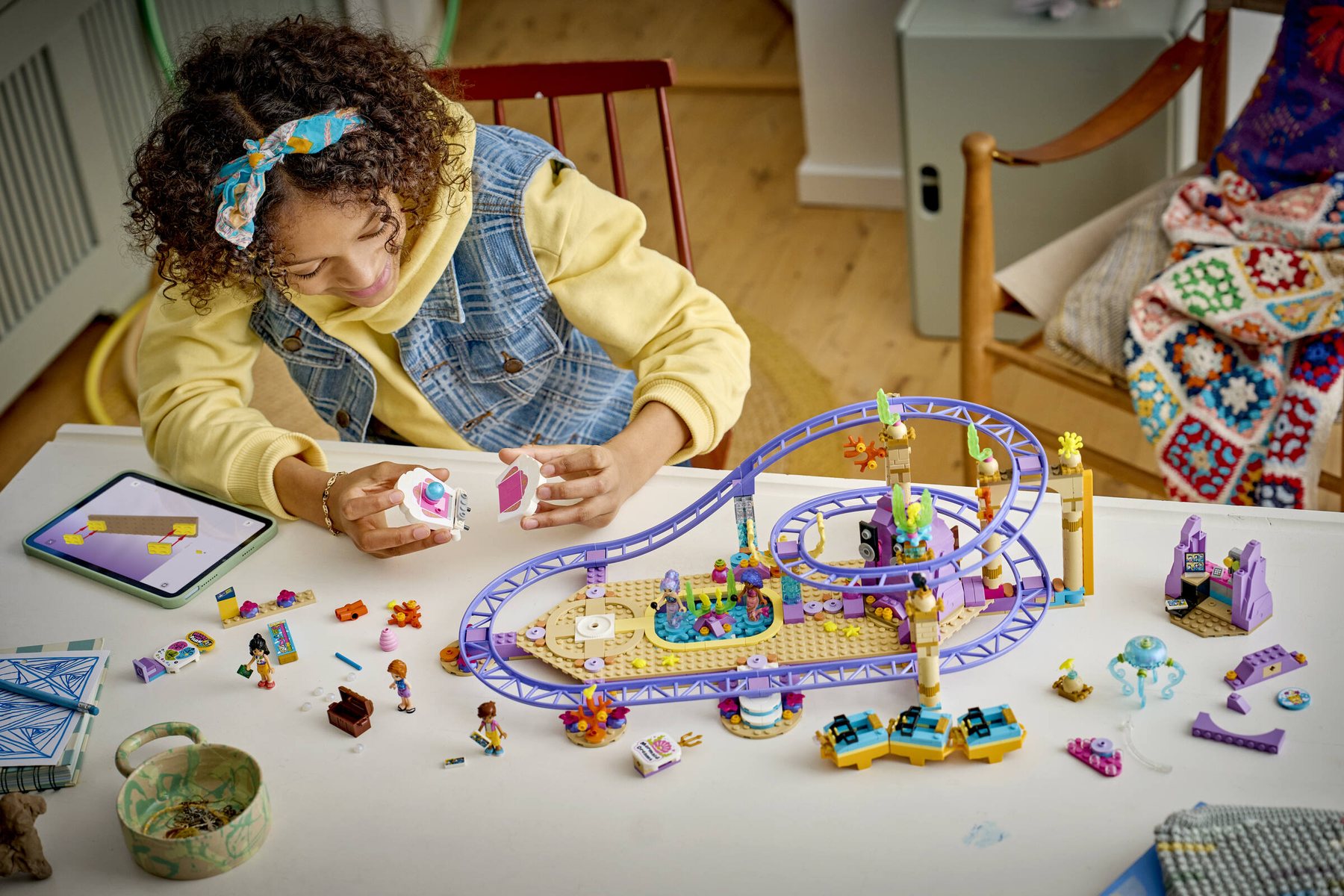 LEGO 42703 Mermaid Roller Coaster Ride lifestyle image
