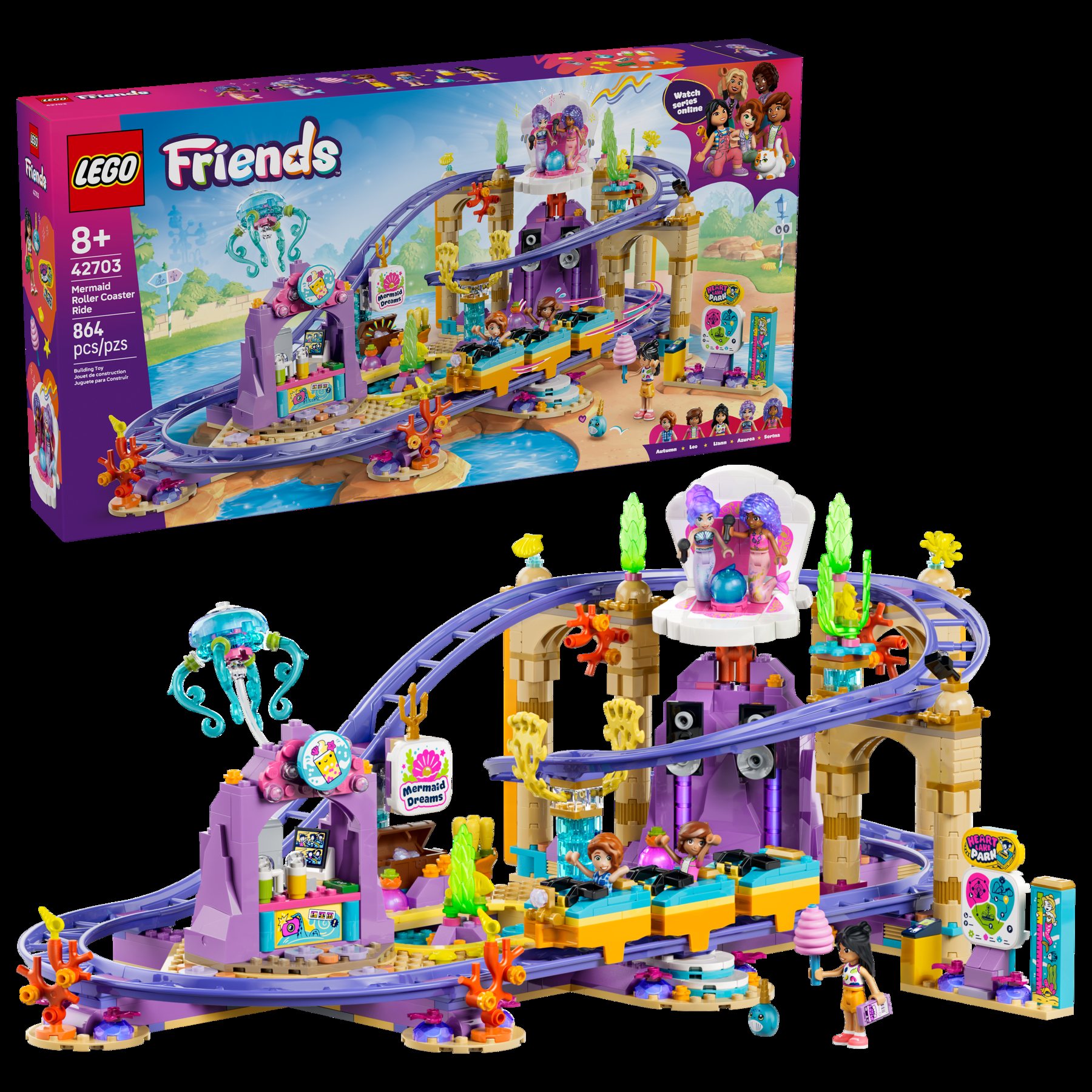 LEGO 42703 Mermaid Roller Coaster Ride gallery image