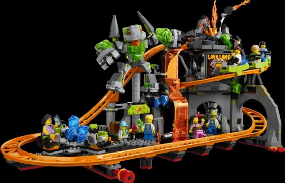 Official LEGO image of Lava Land Roller Coaster Park (60501)