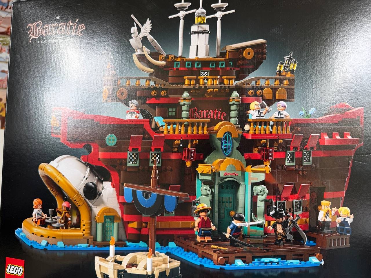 Front of the LEGO 75640 The Baratie Floating Restaurant box
