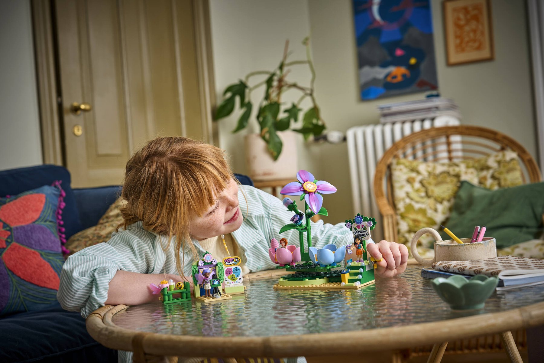 Official lifestyle image of LEGO Friends 42702 Spinning Flower and Fairy Teacup Ride