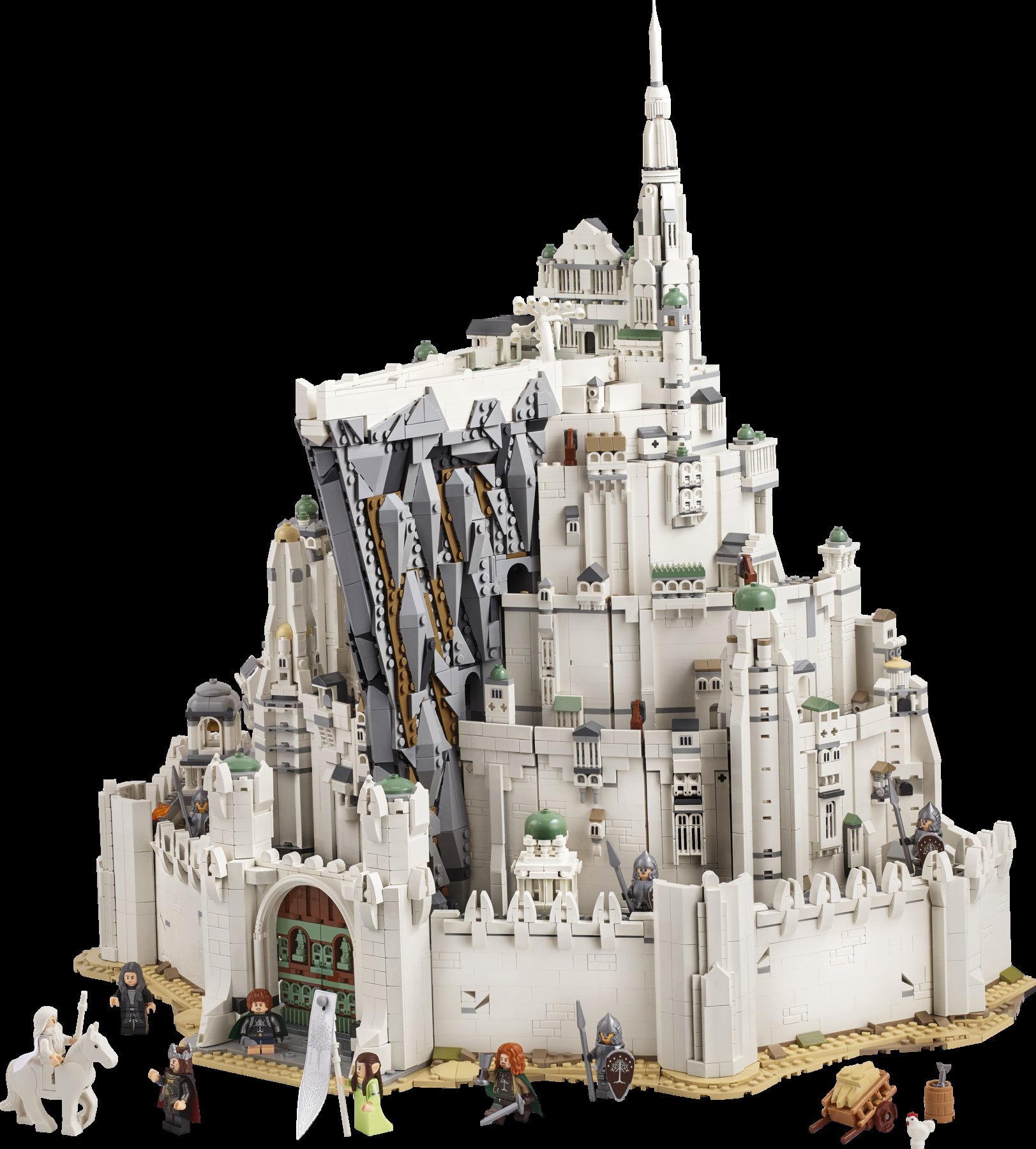 Official LEGO product image for LEGO Icons 11377 The Lord of the Rings Minas Tirith