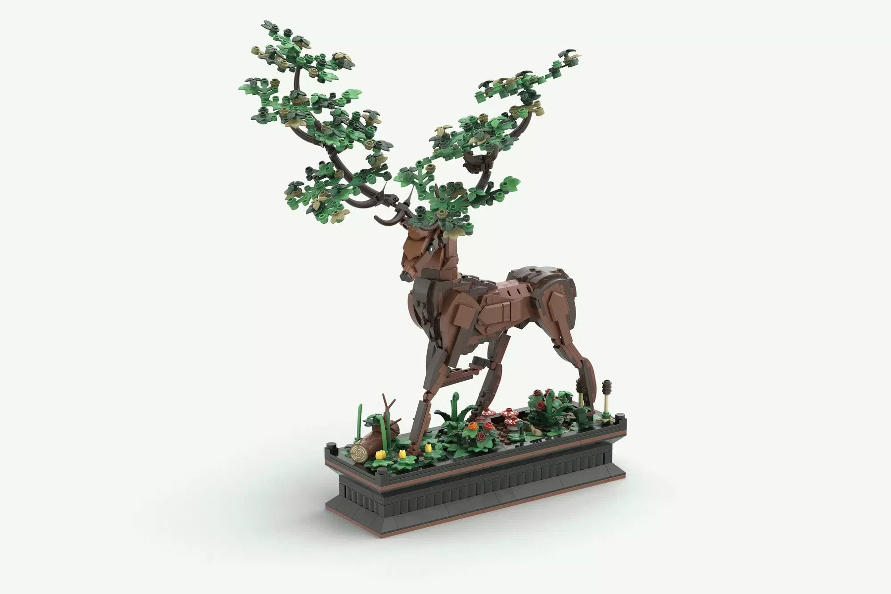 Official LEGO Ideas image of The Stag of Seasons by Tobnacs_Bricks