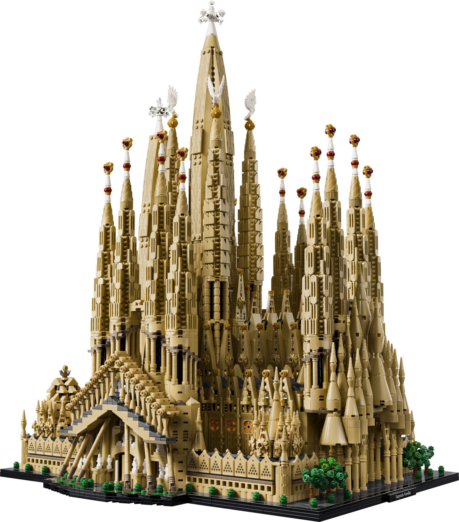 Official LEGO product render of LEGO Architecture 21065 Sagrada Família