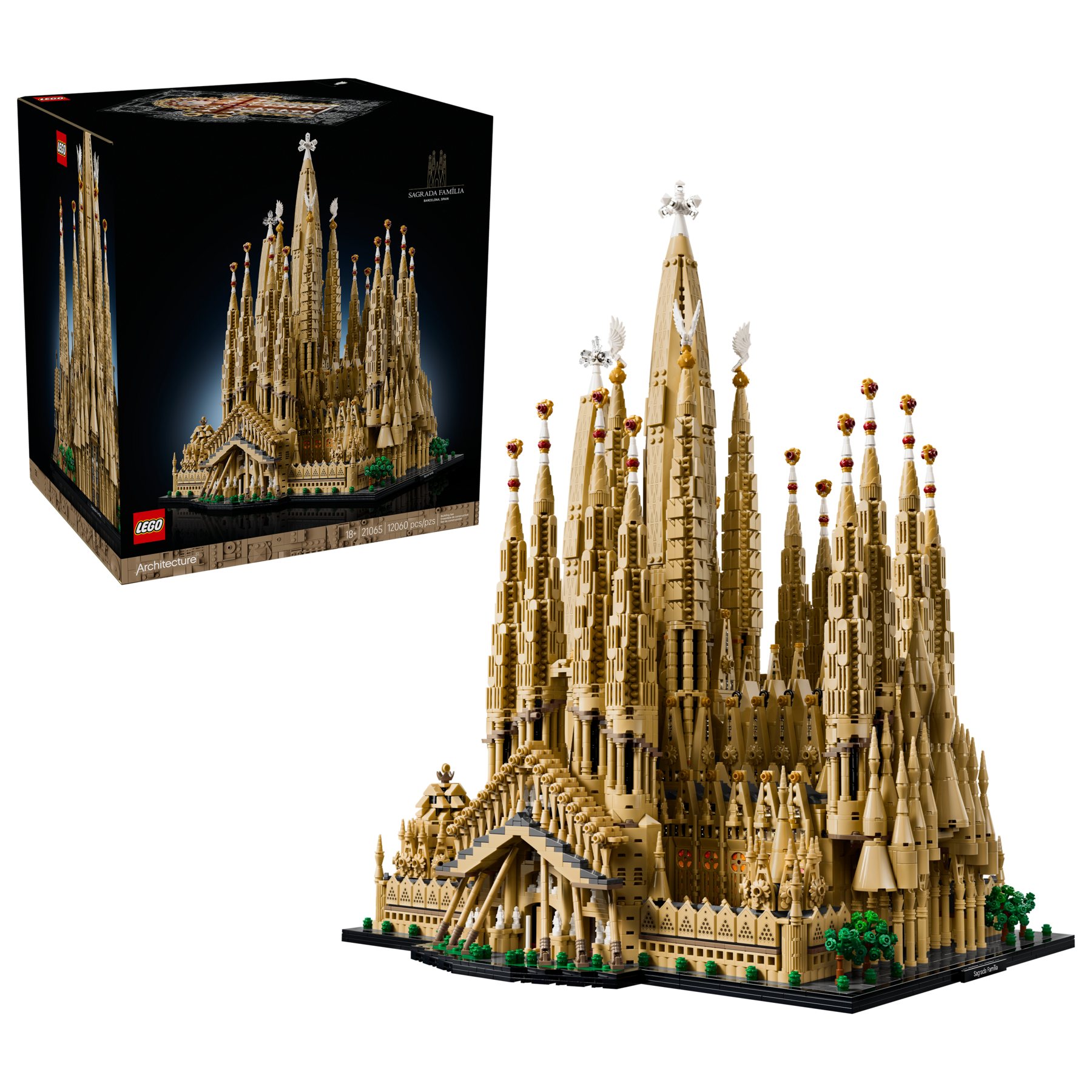 Official LEGO box image of LEGO Architecture 21065 Sagrada Família
