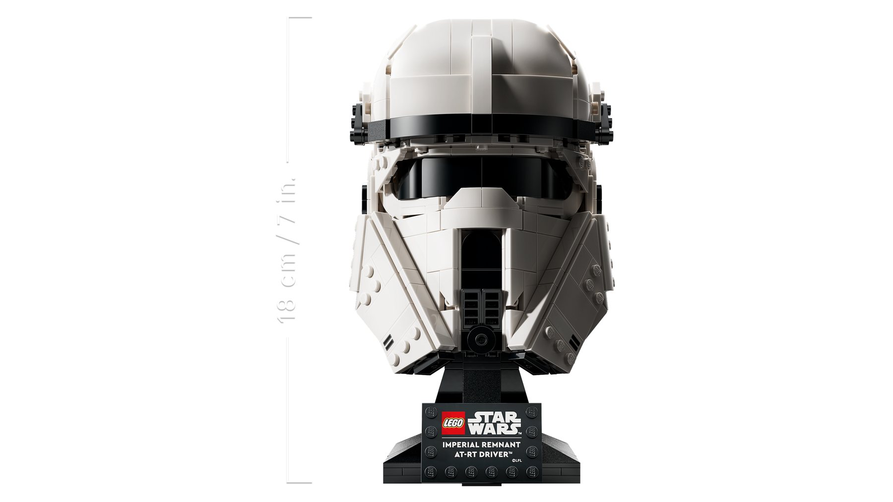Official LEGO front three-quarter image of Imperial Remnant AT-RT Driver Helmet