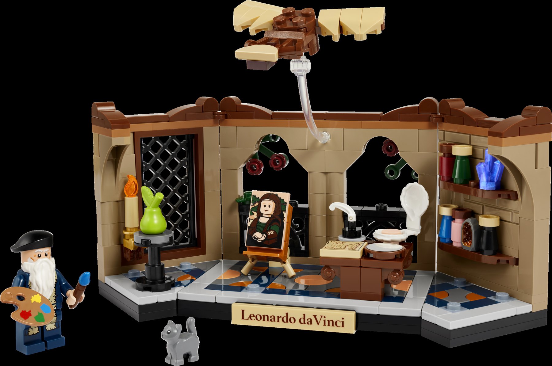 Official LEGO product image of Tribute to Leonardo da Vinci 40902