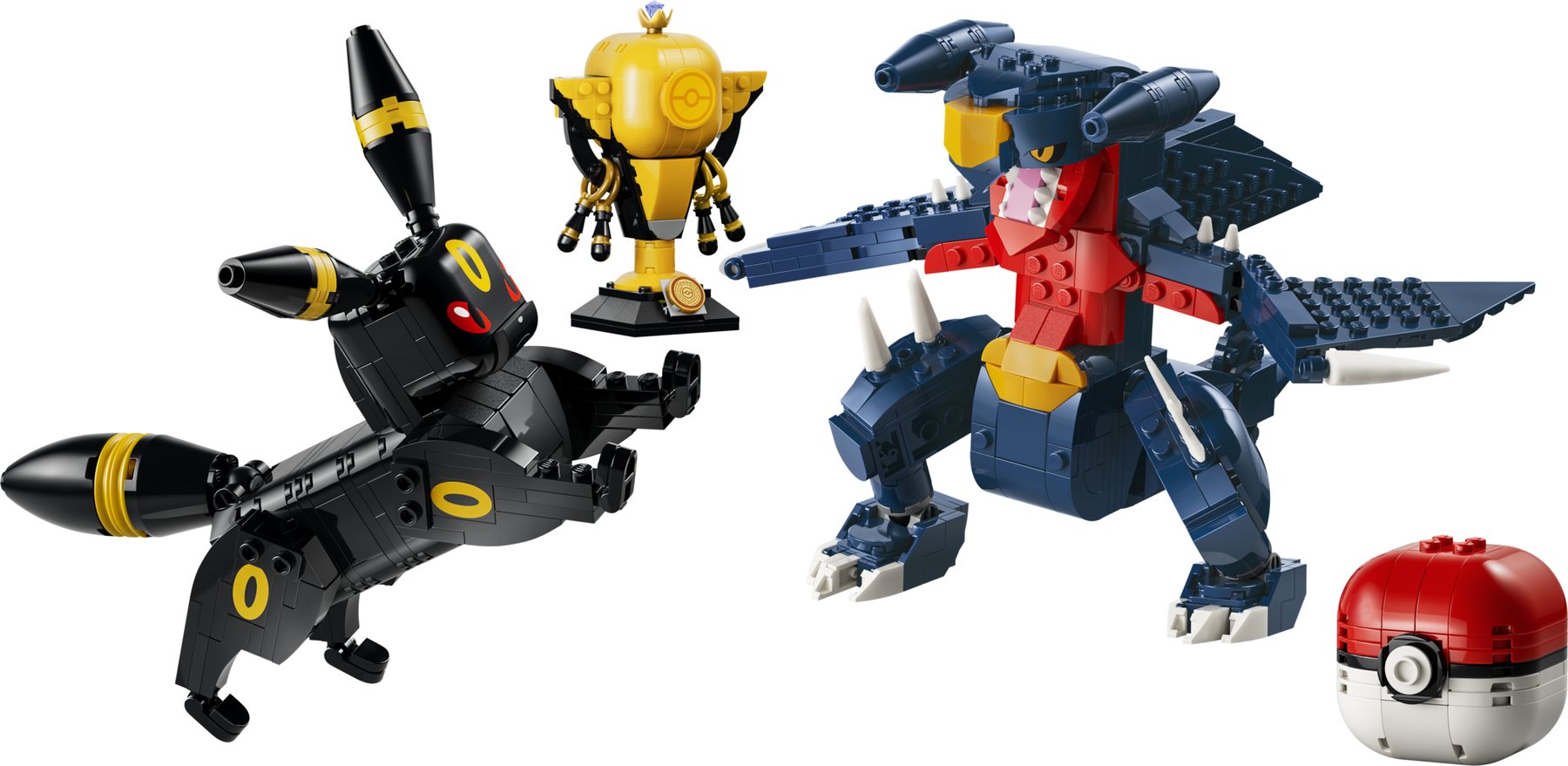 Official LEGO product image for SMART Play Umbreon vs. Garchomp Championship Battle 72165