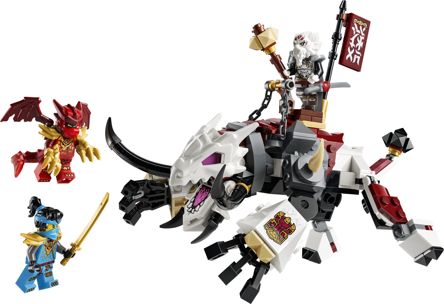 Official LEGO image of Zilvar and Grimtak the Dragon Beast