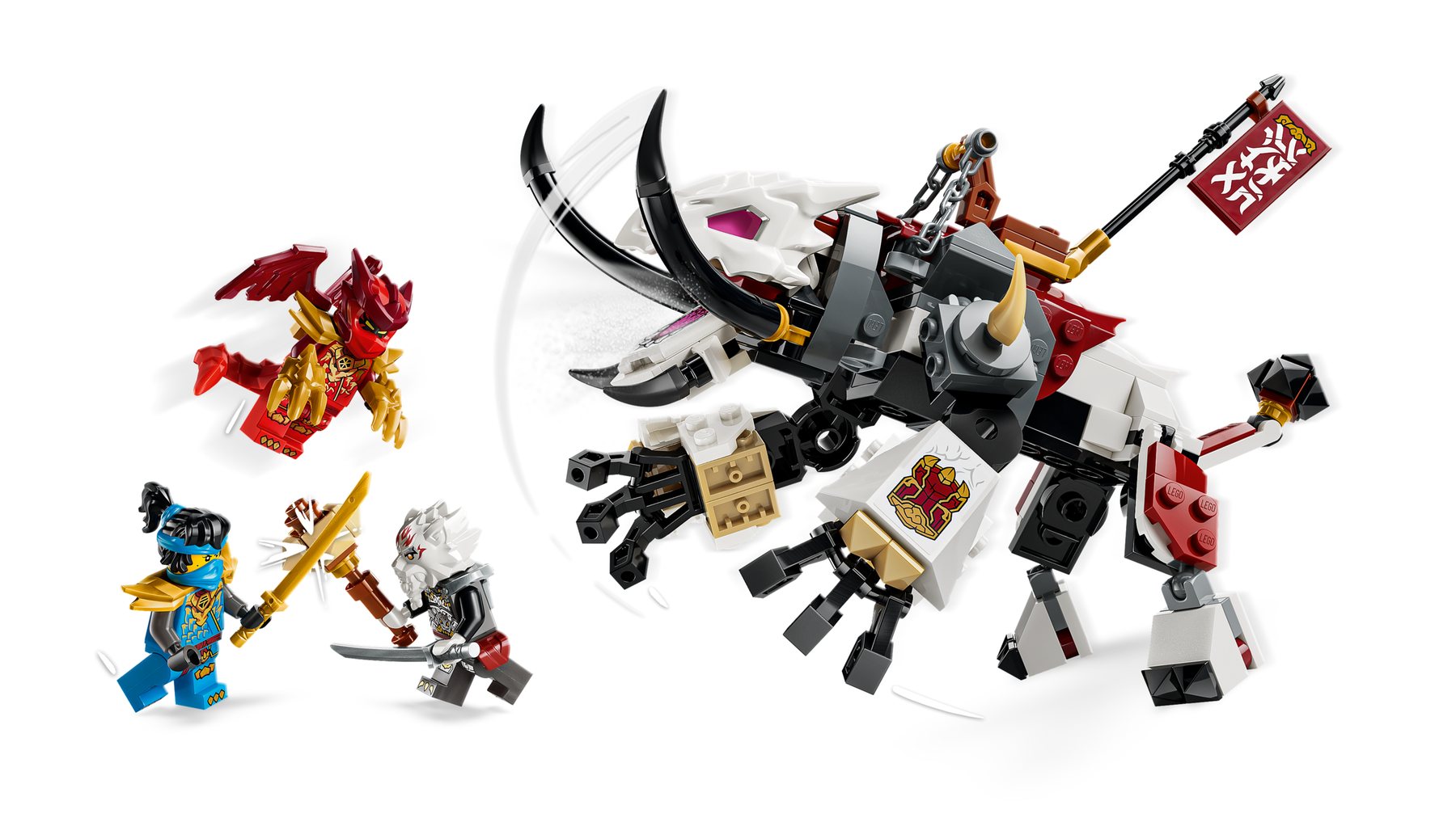Official LEGO image of Zilvar and Grimtak the Dragon Beast