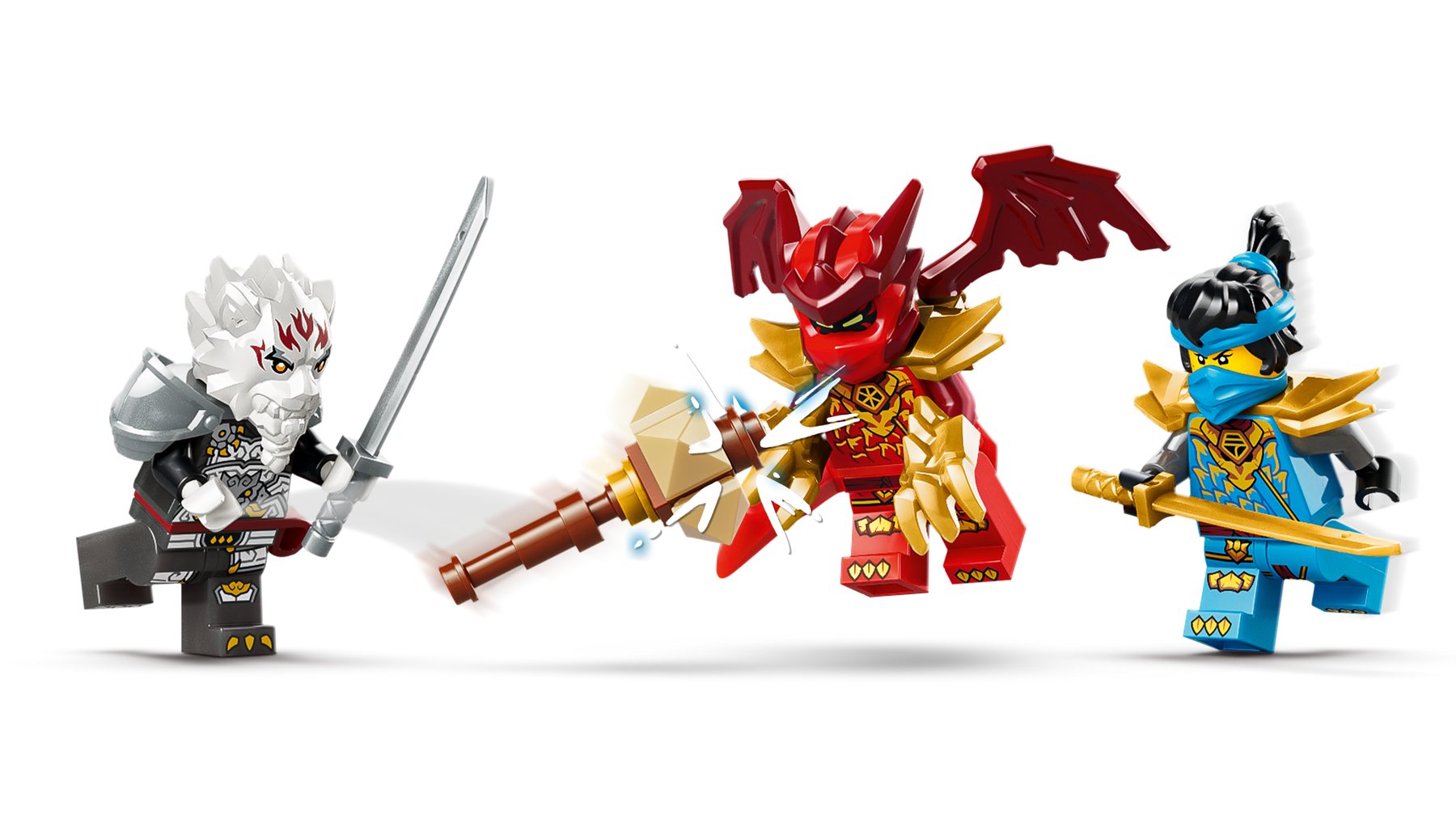 Official LEGO image of Zilvar and Grimtak the Dragon Beast
