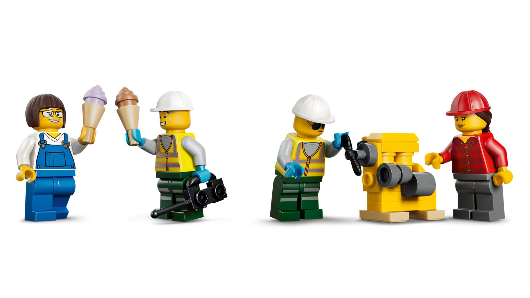 Official LEGO image of Harbor Freight Train with Crane & Truck
