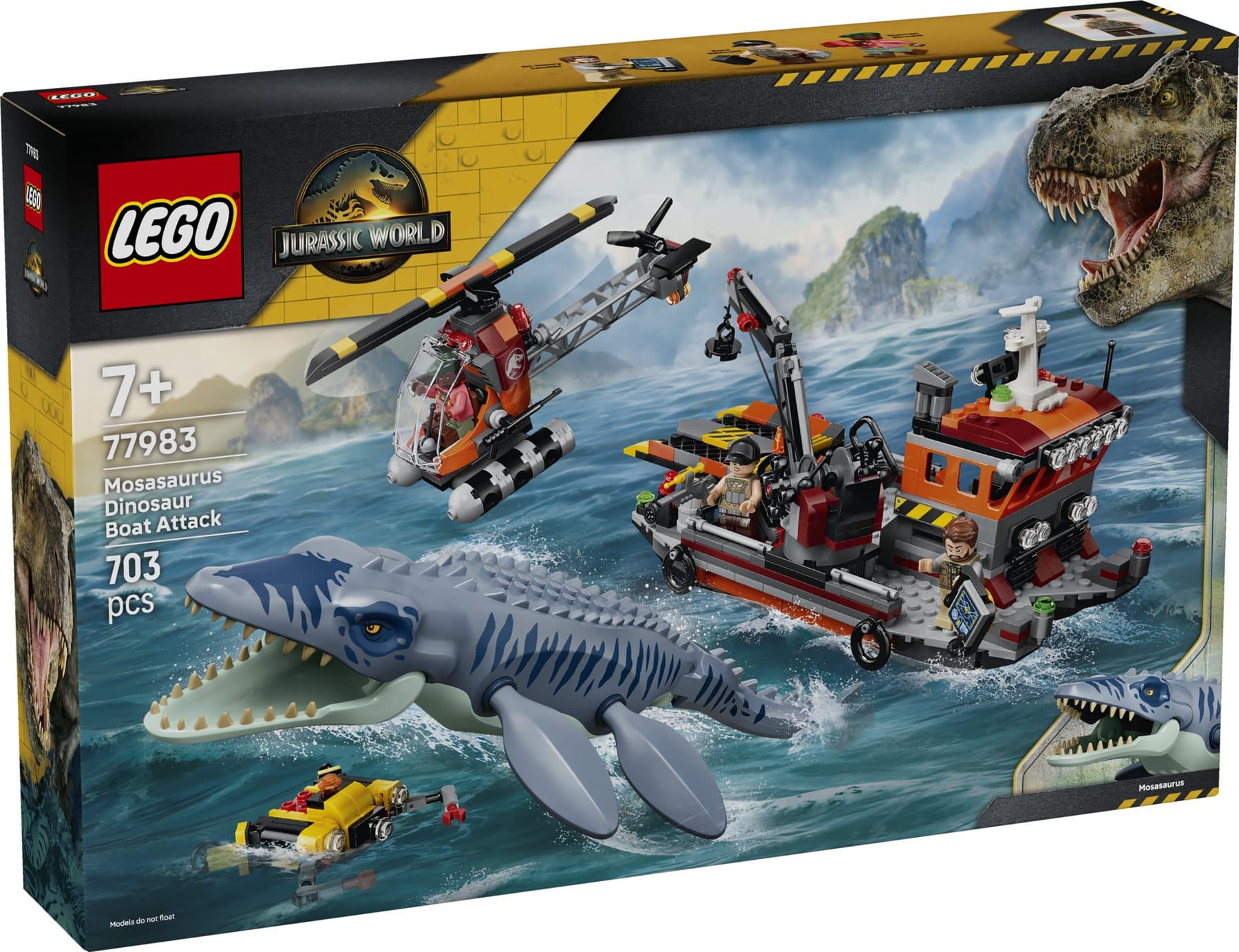 Official LEGO image of Mosasaurus Dinosaur Boat Attack