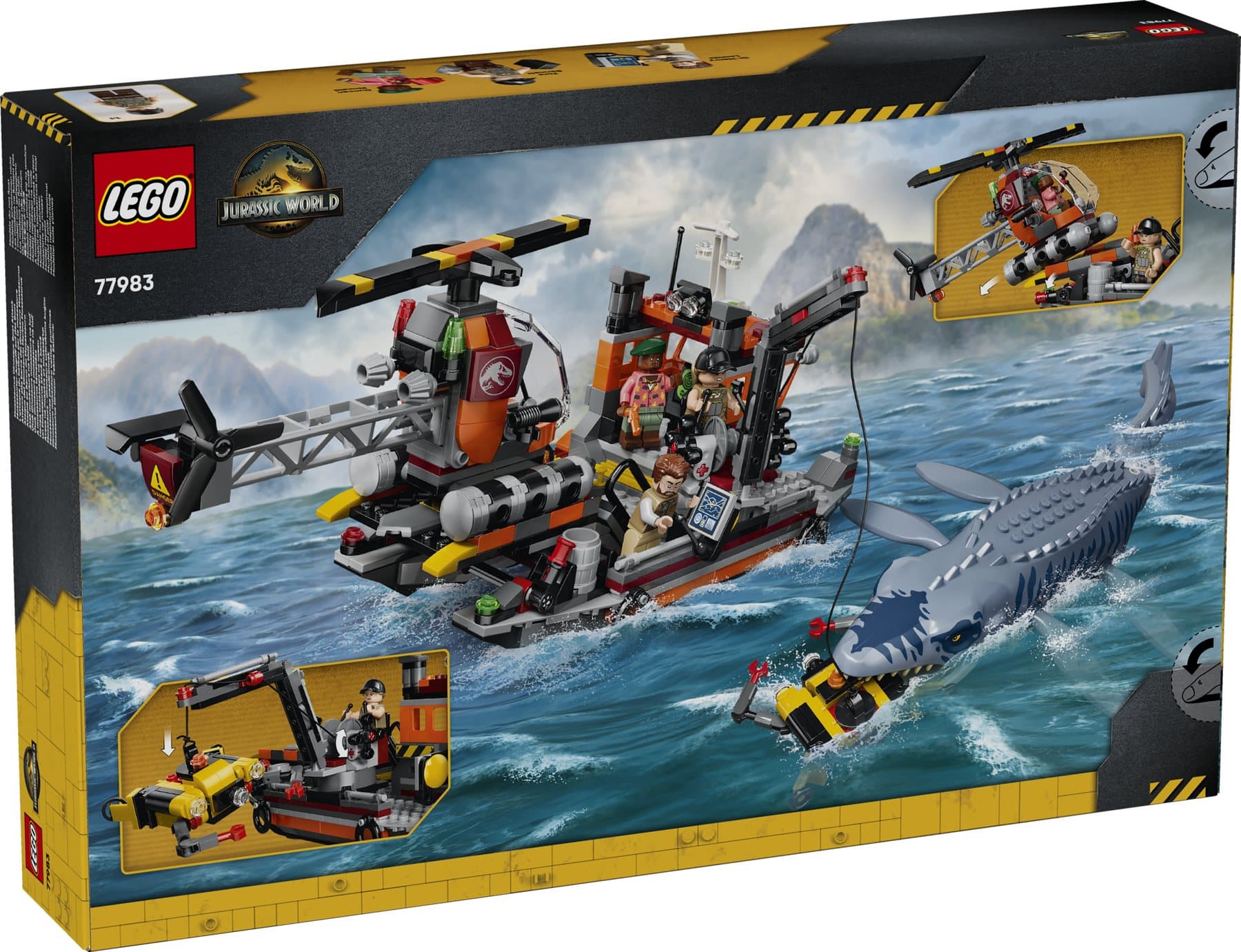 Official LEGO image of Mosasaurus Dinosaur Boat Attack