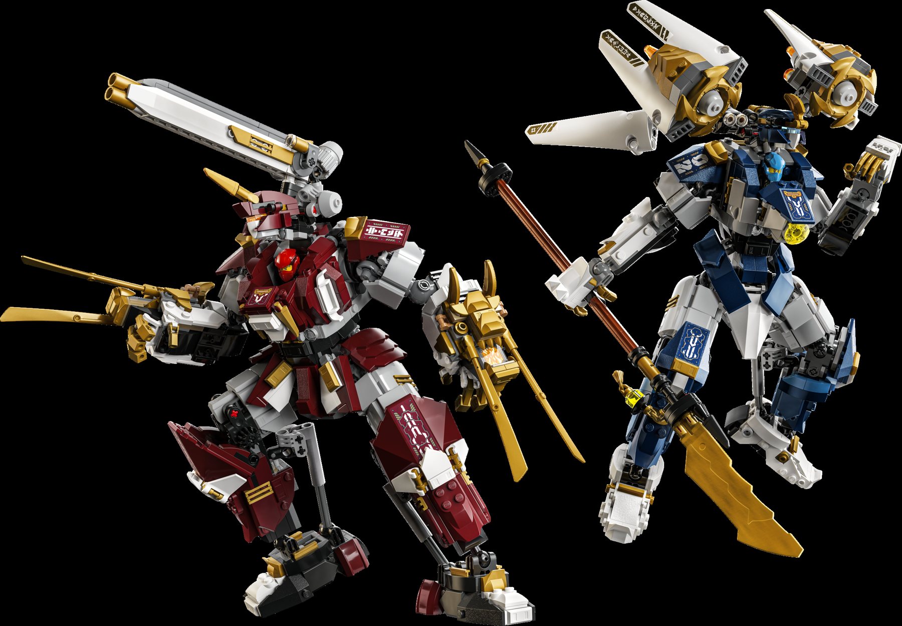 Official LEGO product image of 71870 The Twin Titan Mechs.