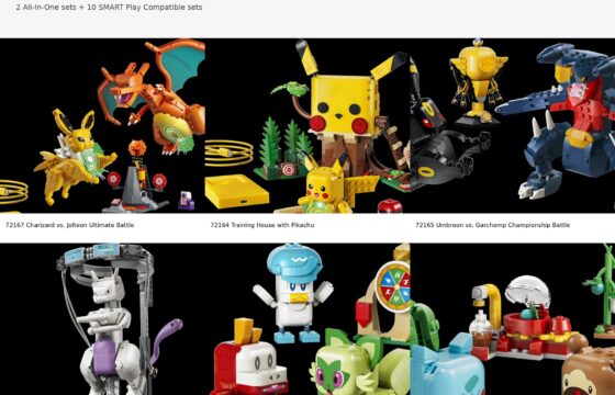 Montage of official LEGO Pokémon SMART Play product images
