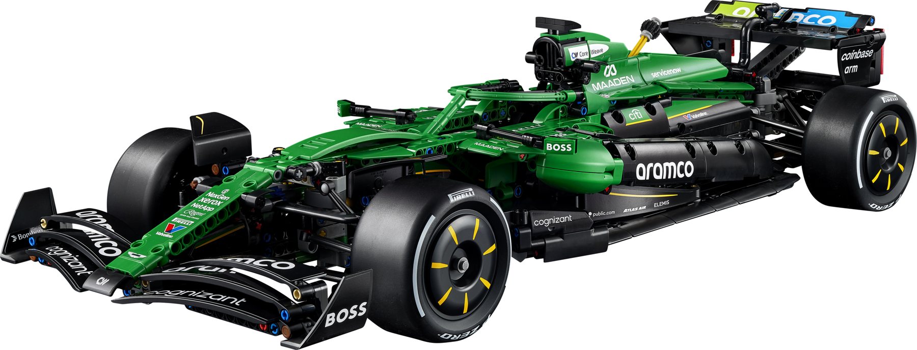 Official LEGO product image of Aston Martin Aramco AMR25 F1 Car