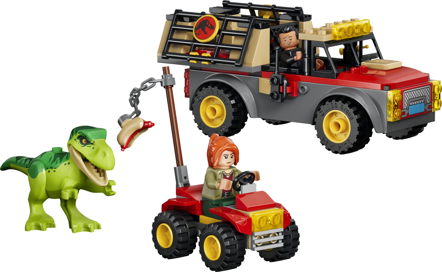 Official LEGO product render of Young T. rex Transport Truck