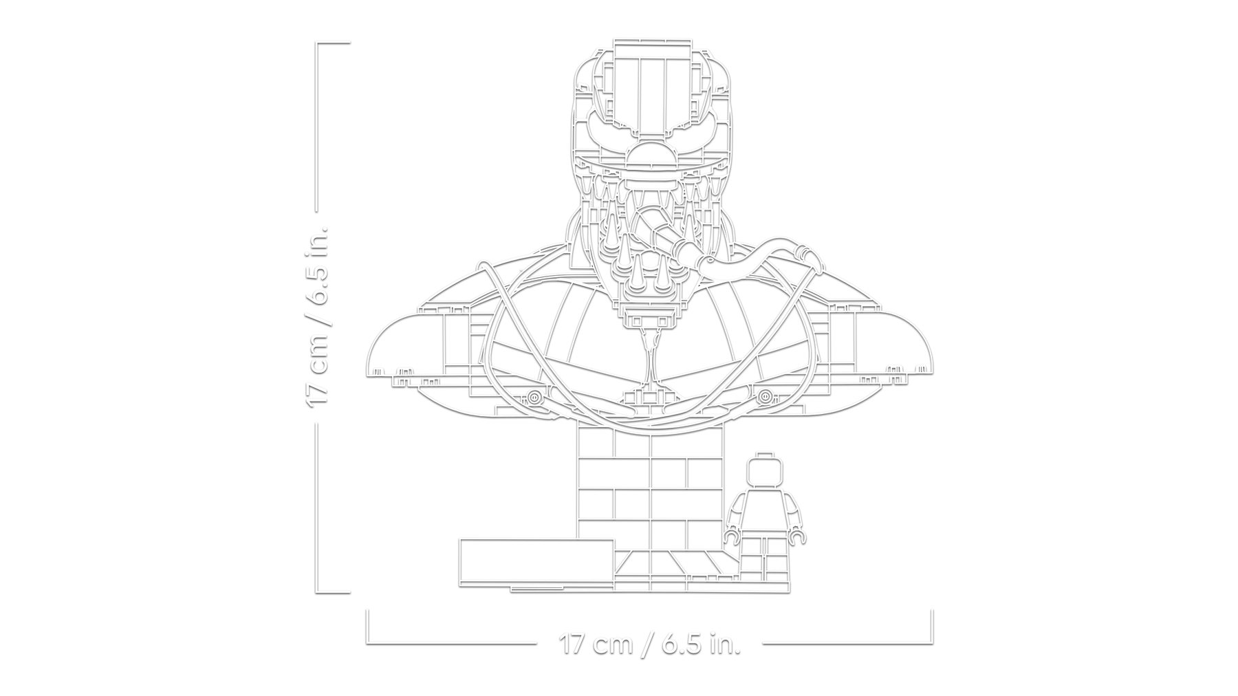 Official LEGO render of Venom Bust