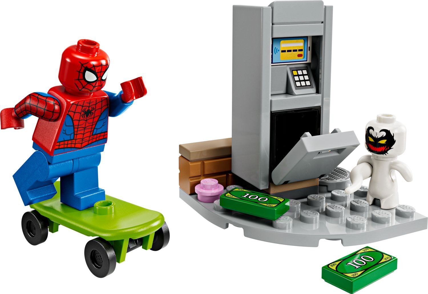 Official LEGO product render of Spider-Man vs. Anti-Venom Heist 30725