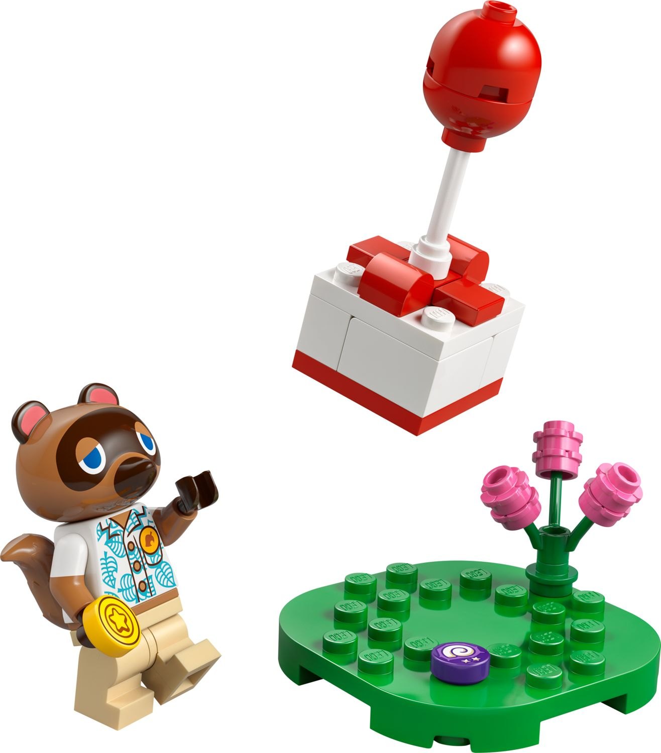 Official LEGO render of 30731 Tom Nook and Flying Present