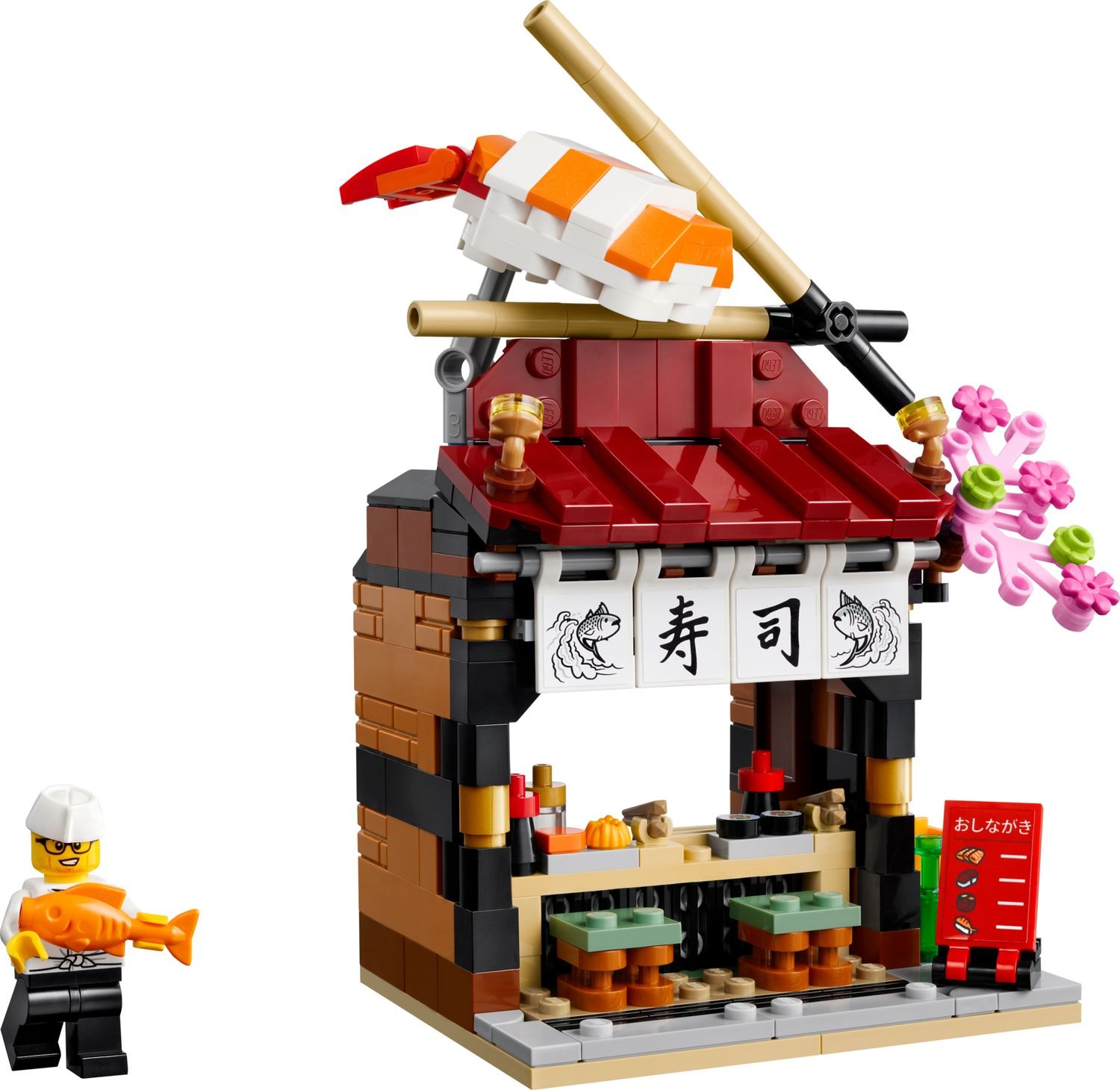 Official LEGO render of 40906 Restaurants of the World: Japan