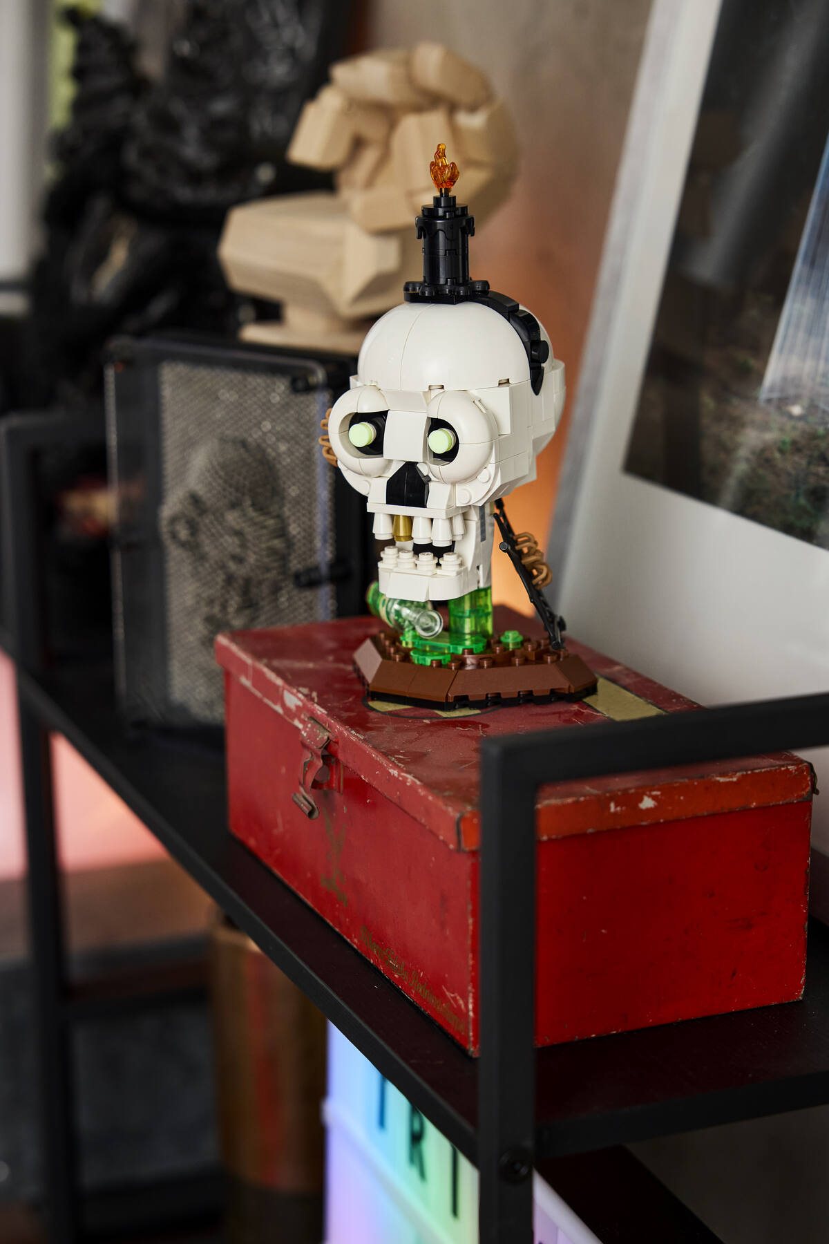 Official LEGO image of Halloween Skull Candle
