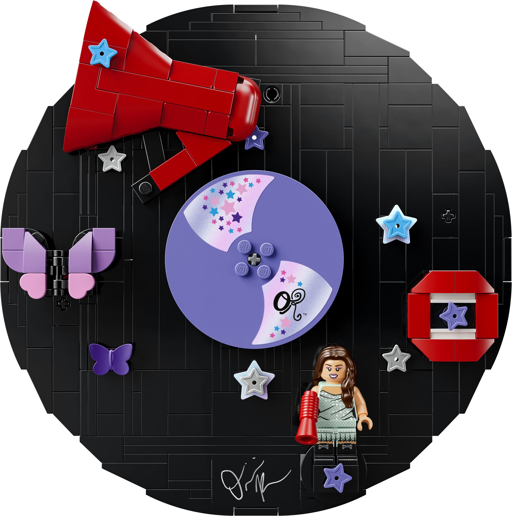 Official LEGO image of Olivia Rodrigo's Vinyl