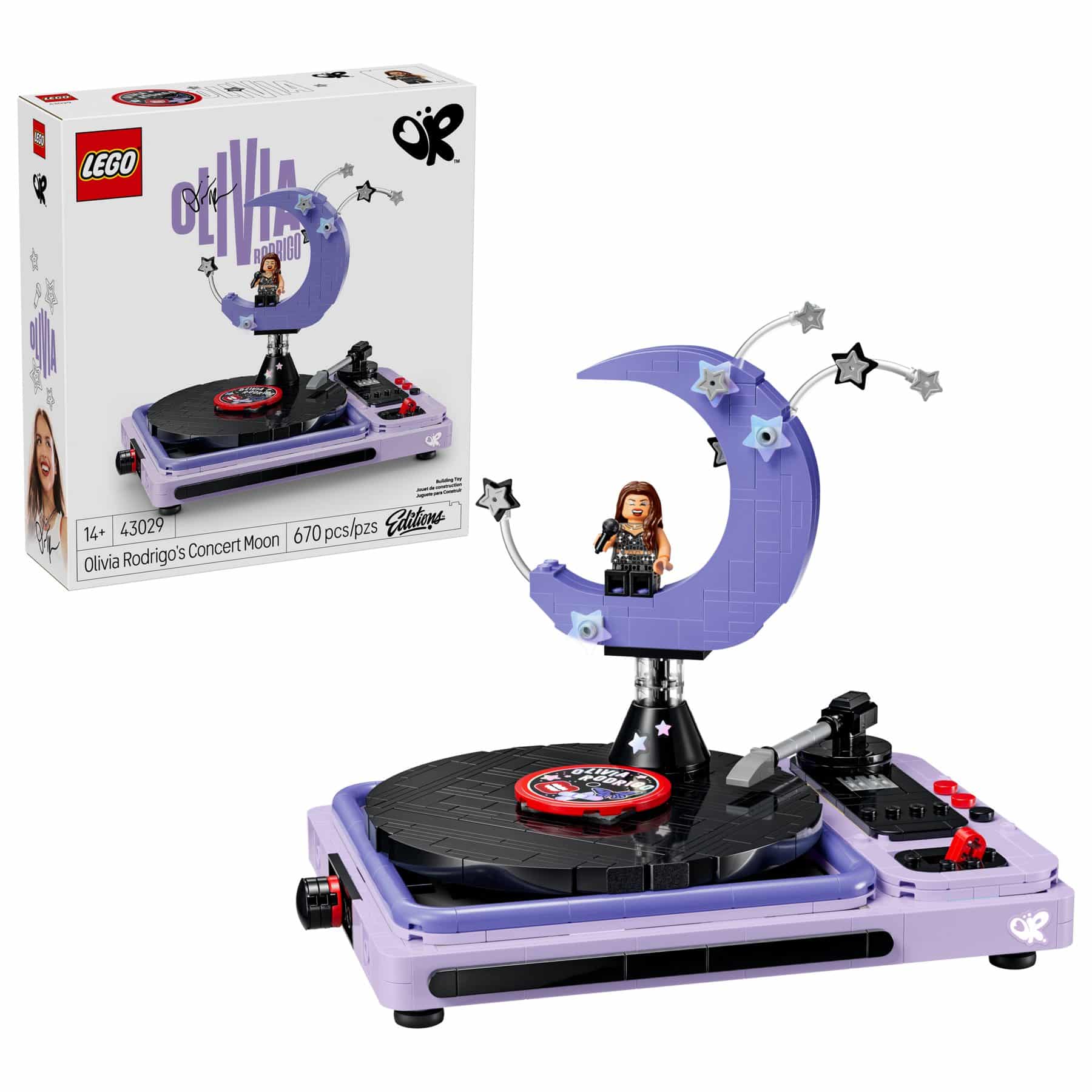 Official LEGO image of Olivia Rodrigo's Concert Moon