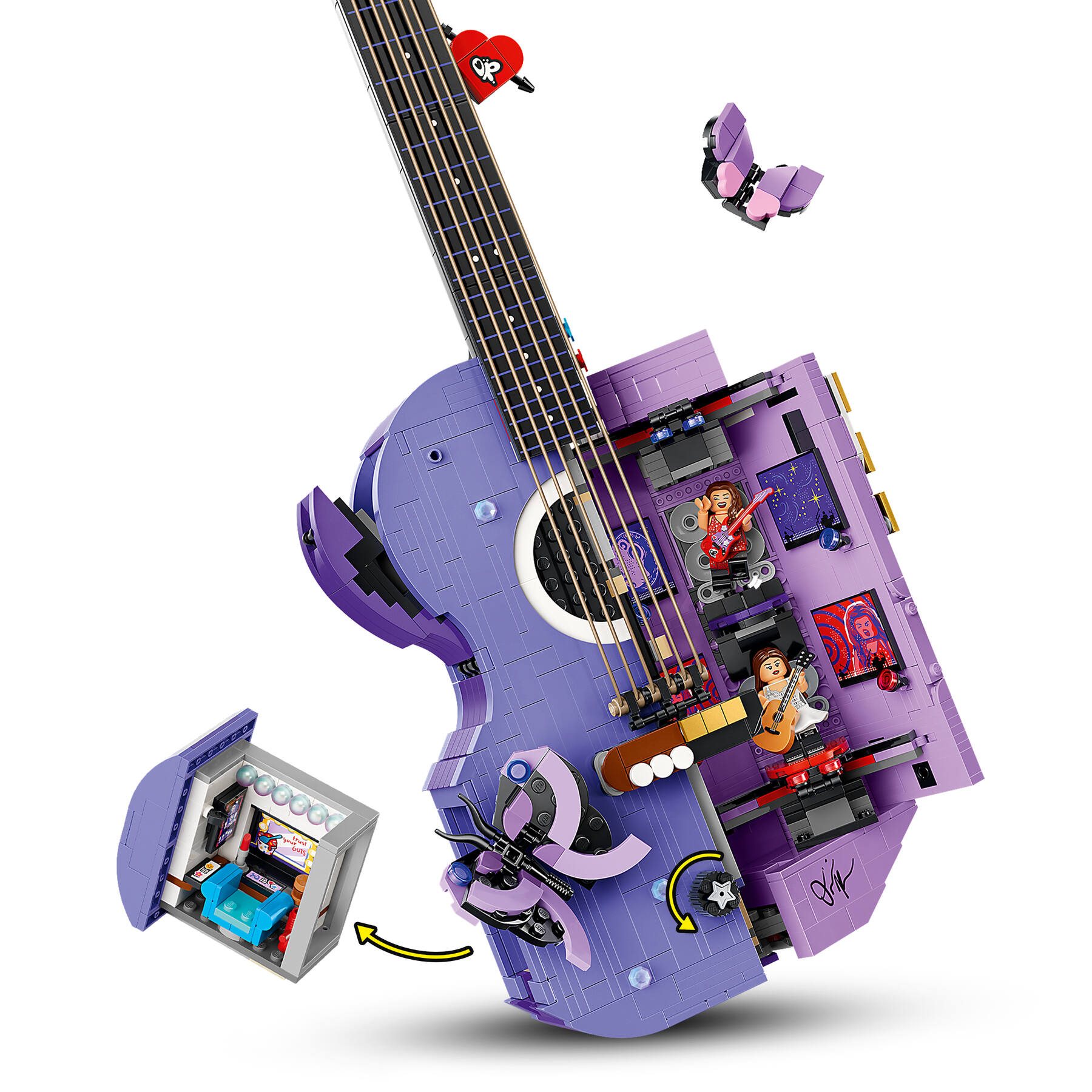 Official LEGO image of Olivia Rodrigo's Dual Guitar