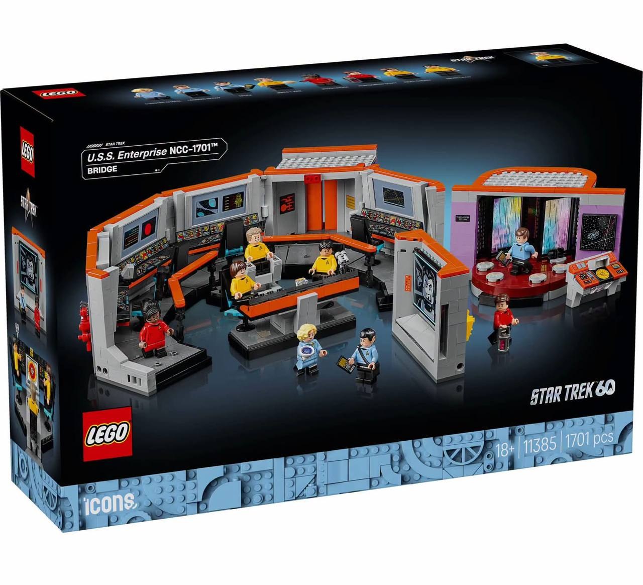Leaked box image for the rumored LEGO Icons 11385 U.S.S. Enterprise NCC-1701 Bridge set