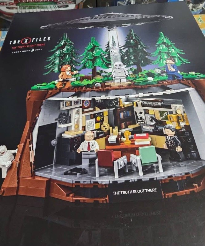 Leaked first-look image for the rumored LEGO Ideas 21369 The X-Files set