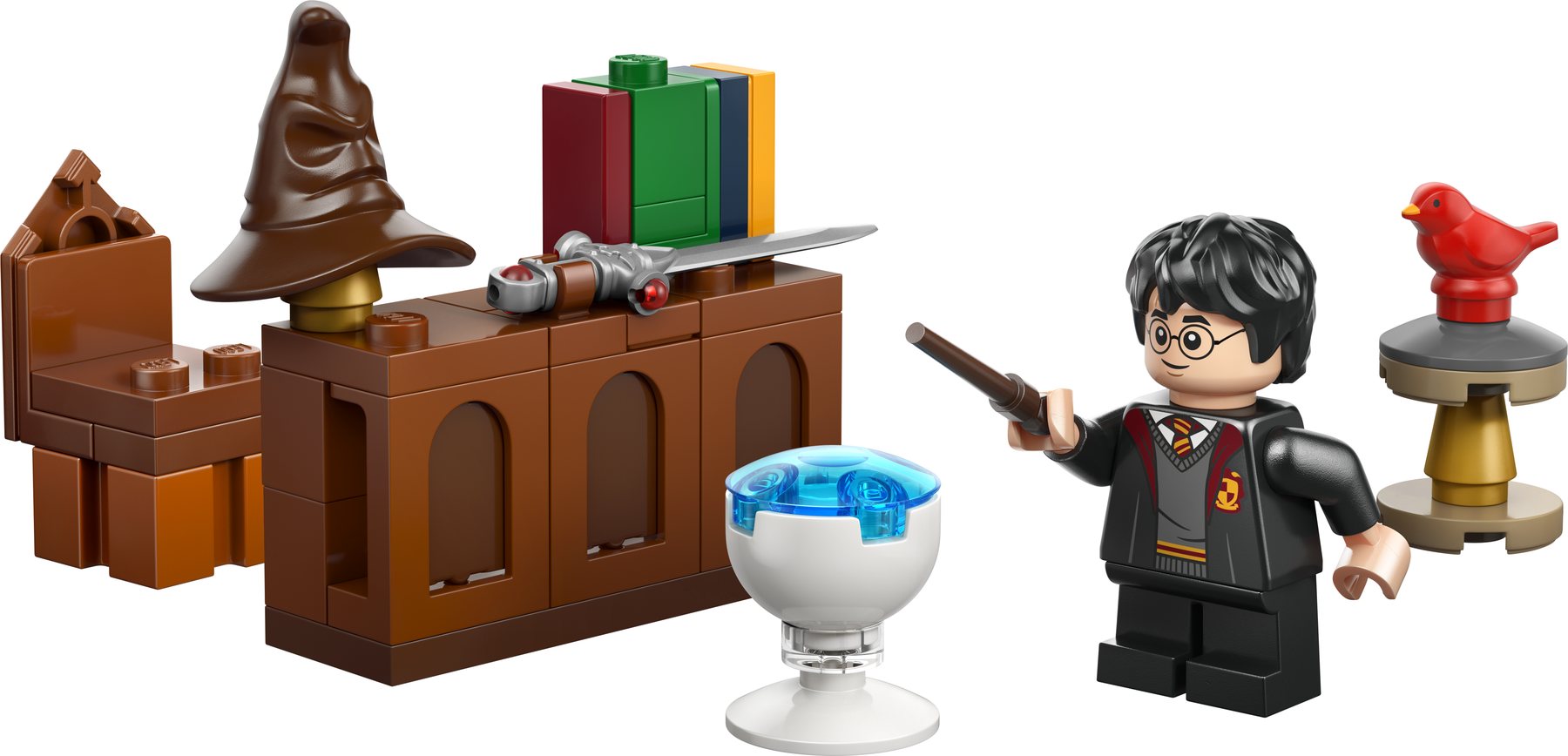 Official LEGO image of Dumbledore's Office with Harry Potter
